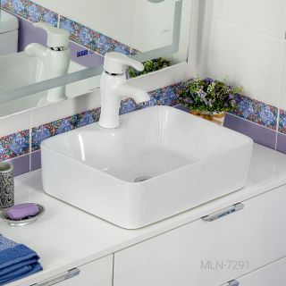 Накладная раковина Melana 7291-805 49см белый